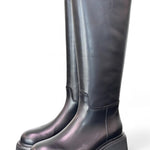 Stivale suola gomma xl  pelle nera Anima 