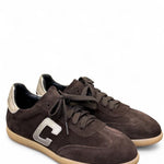Sneaker suede testa di moro Crown 