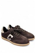 Sneaker suede testa di moro Crown