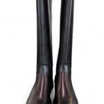 Stivale cavallerizzo V pelle nera Francesco Brunelli<BR/> 