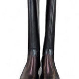 Stivale cavallerizzo V pelle nera Francesco Brunelli<BR/> 