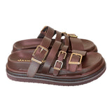 Ciabatta platform testa di moro Janet<BR/> <BR/> 