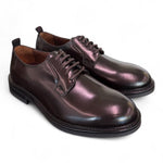 Scarpa allacciata pelle spazzolata ebony Marco Ferretti 