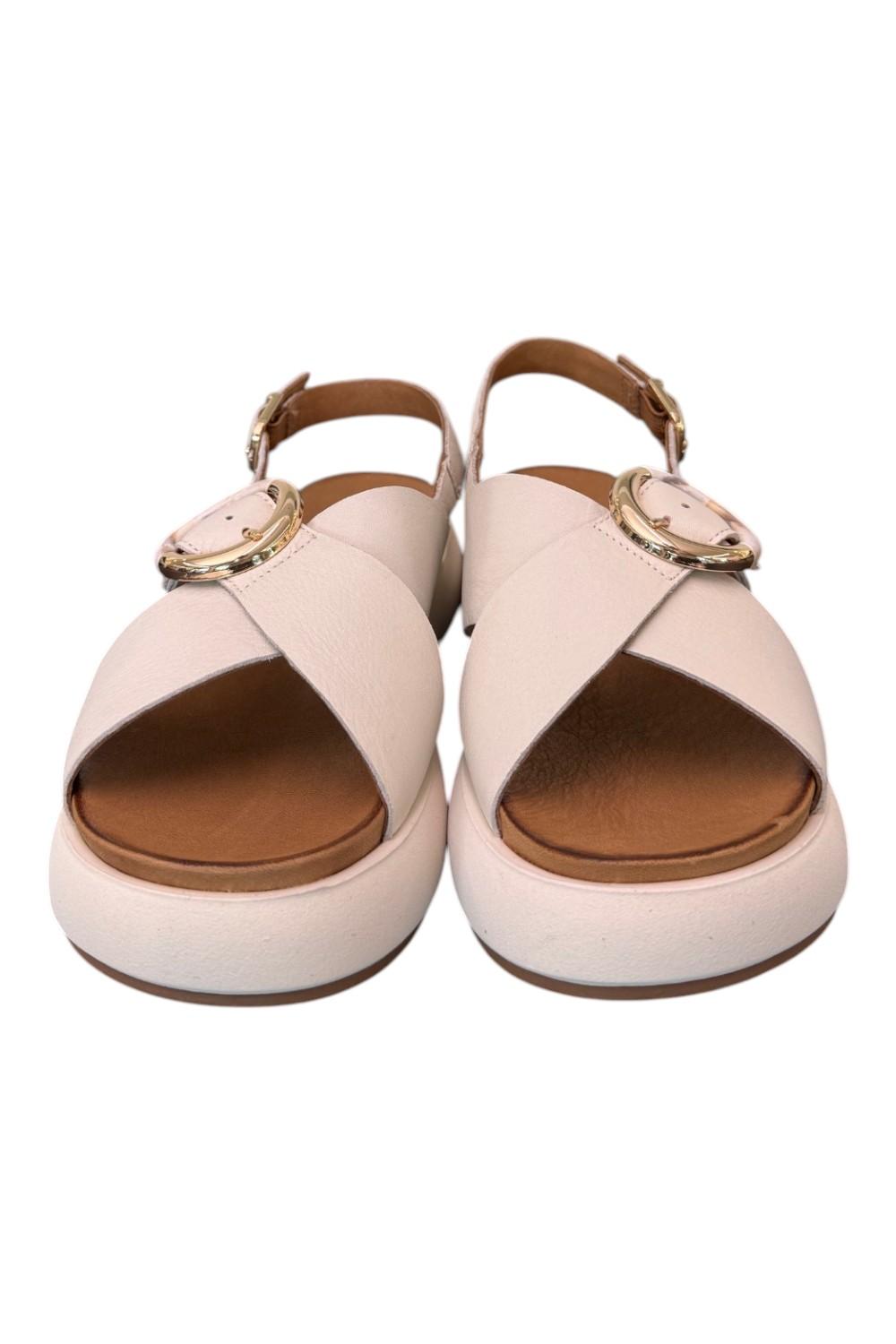 Sandalo incrocio latte Z40 Inuovo<BR/> 