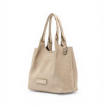 Borsa Dua piccola suede nude Gianni Chiarini 