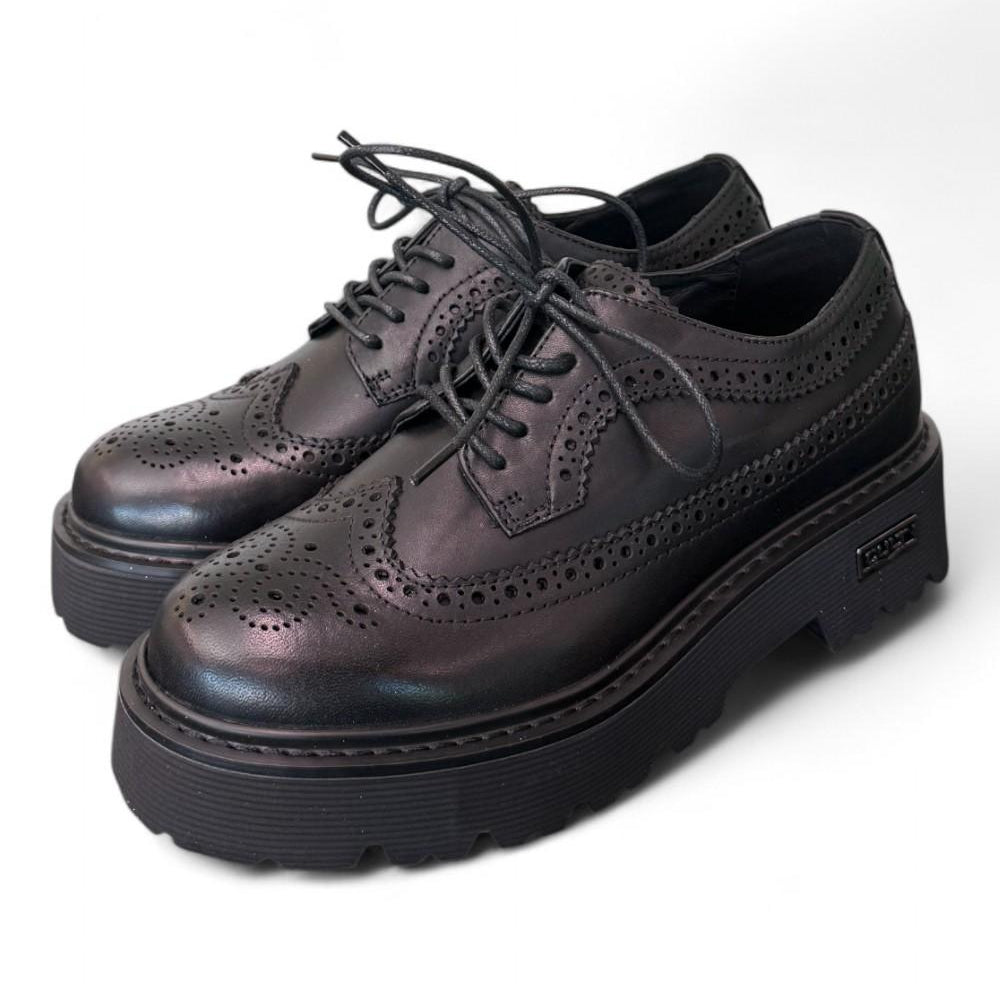 Scarpa francesina imperiale nera  Slash Cult 