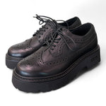 Scarpa francesina imperiale nera  Slash Cult 