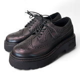 Scarpa francesina imperiale nera  Slash Cult 
