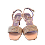 Sandalo fascia strass cipria Albano 