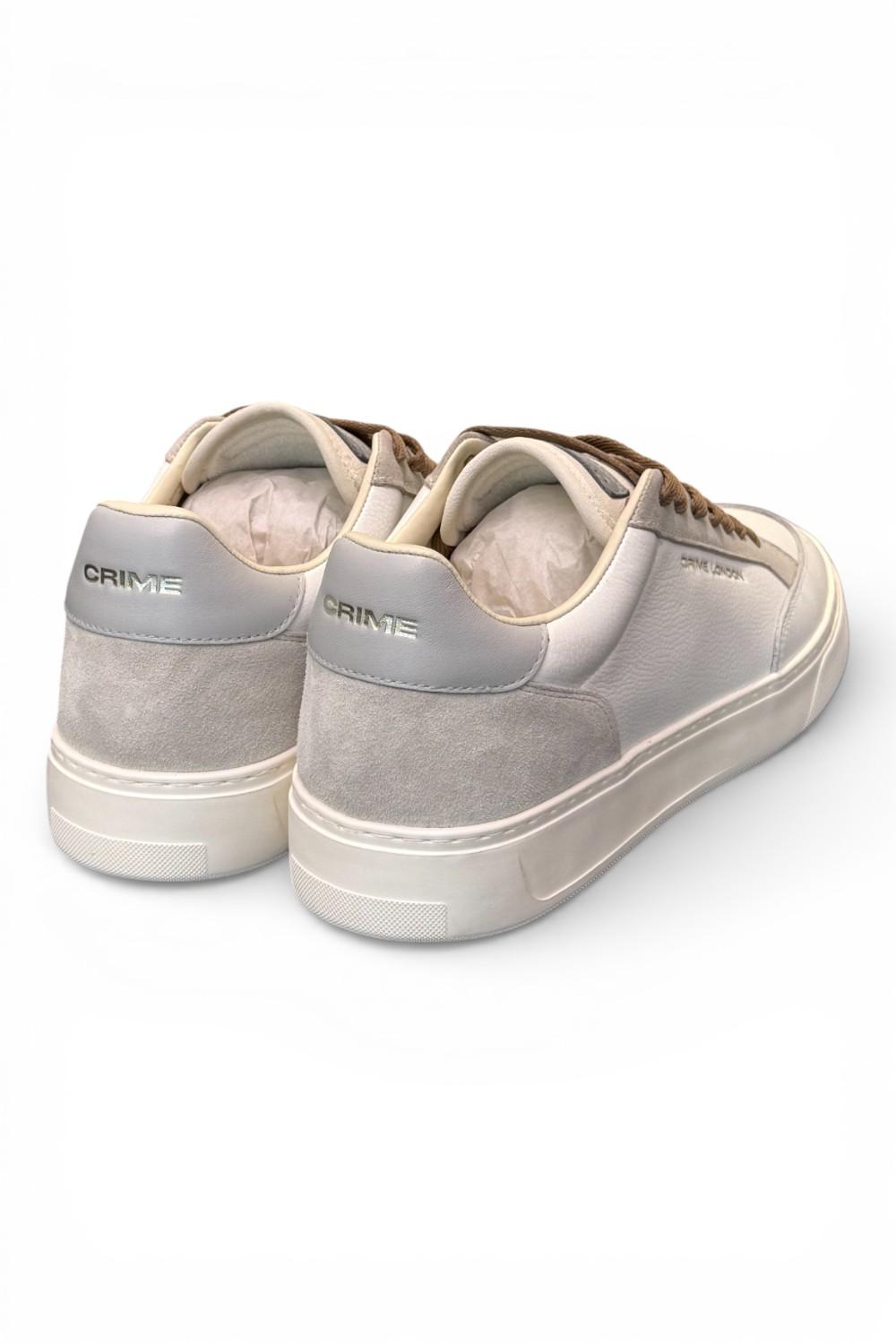 Sneaker eclipse vaschetta bianca beige Crime London 
