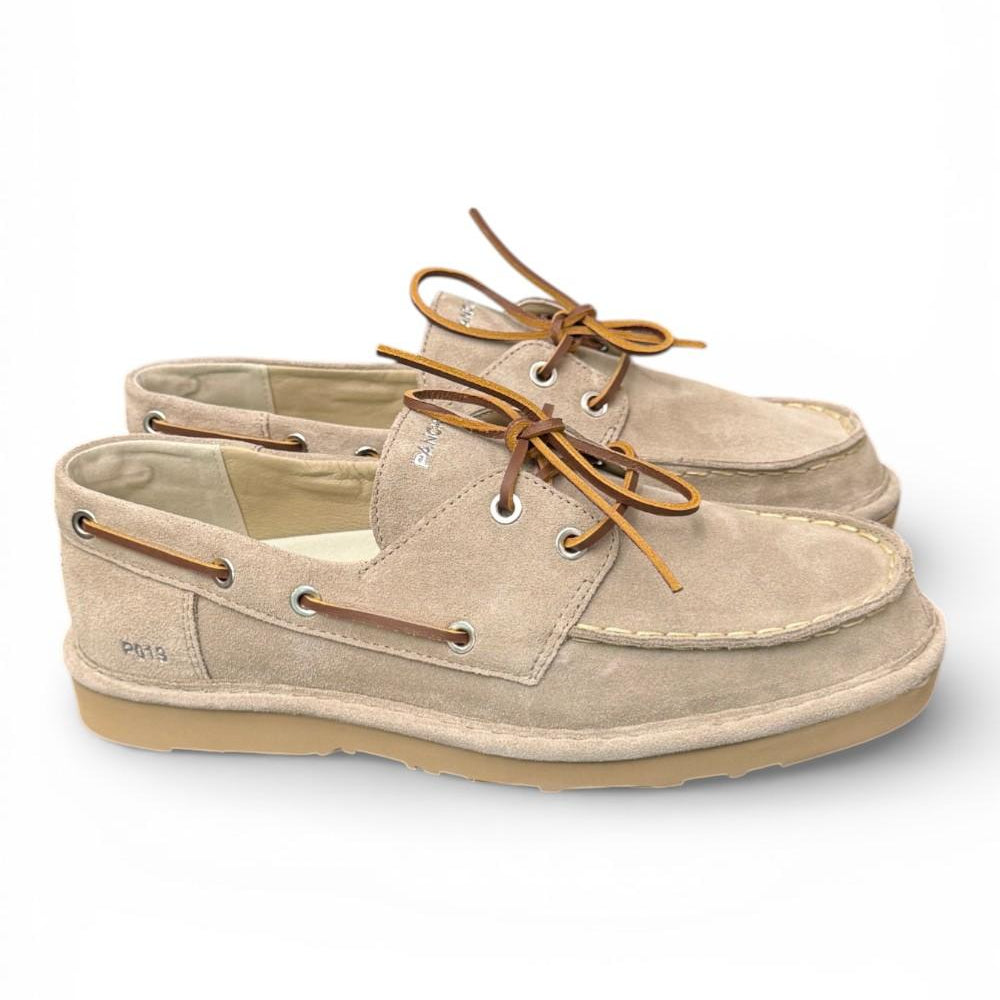 Allacciato barca uomo Panchic suede Dove Grey<BR/> 