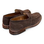 Mocassino suede testa di moro Franco Fedele<BR/> 