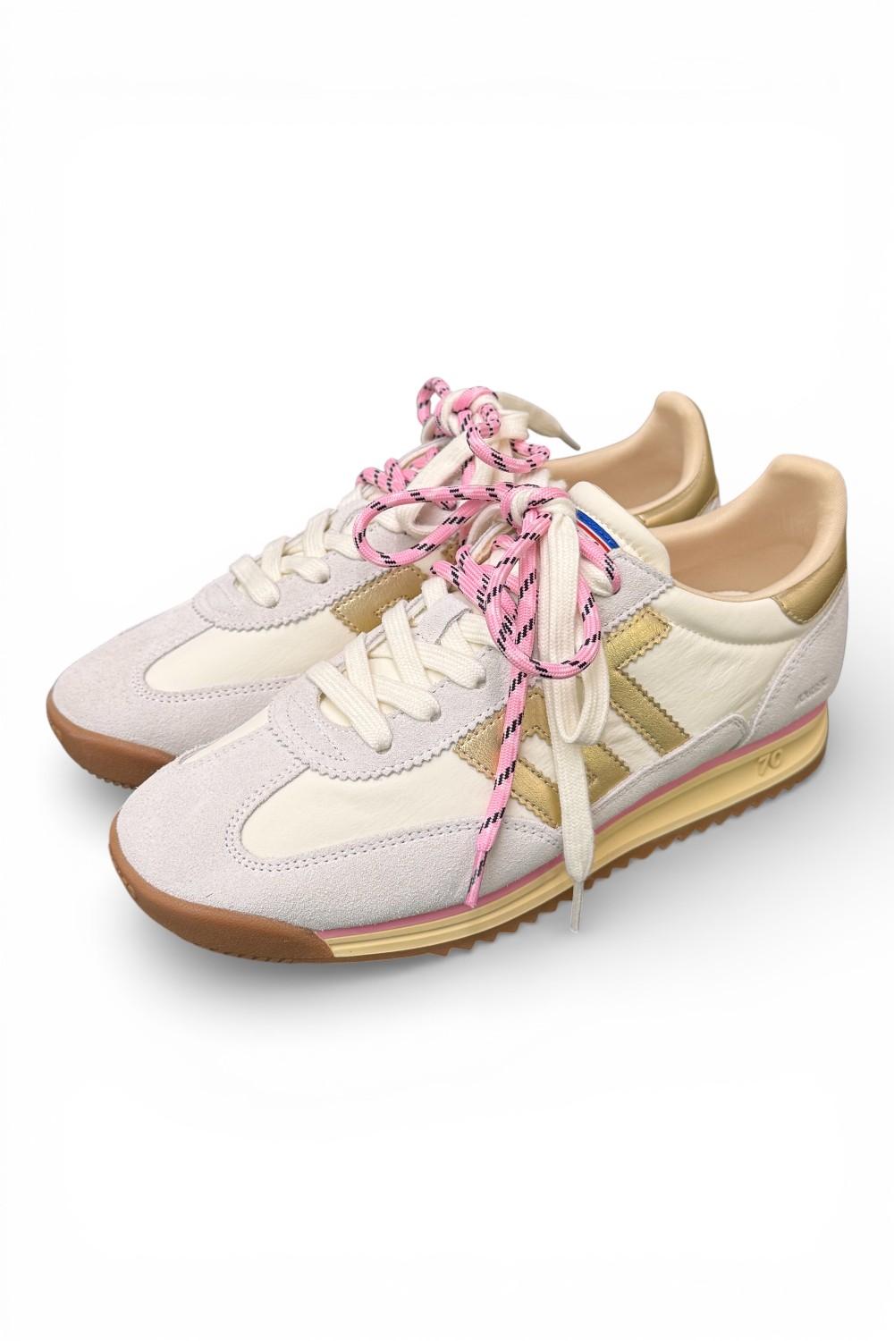 Sneaker Jogger nylon white Back70 