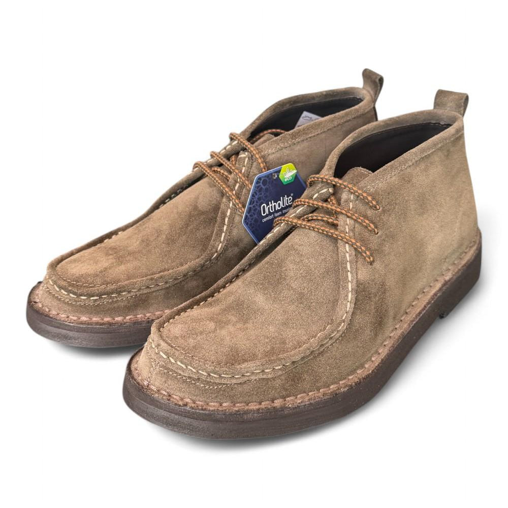 Polacco cucitura suede tortora Kebo 
