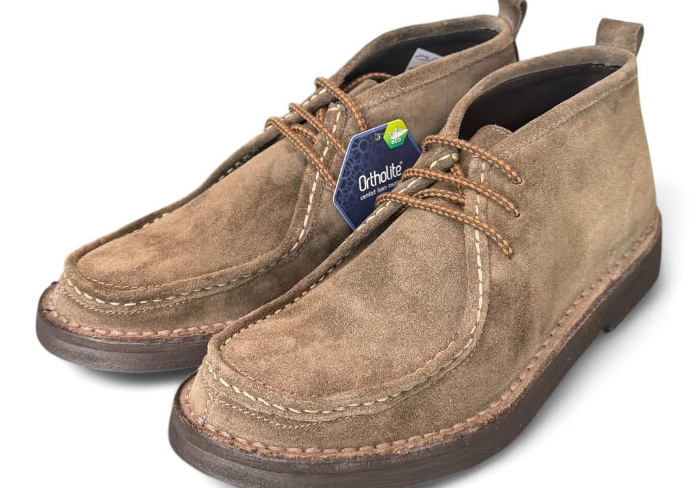 Polacco cucitura suede tortora Kebo 