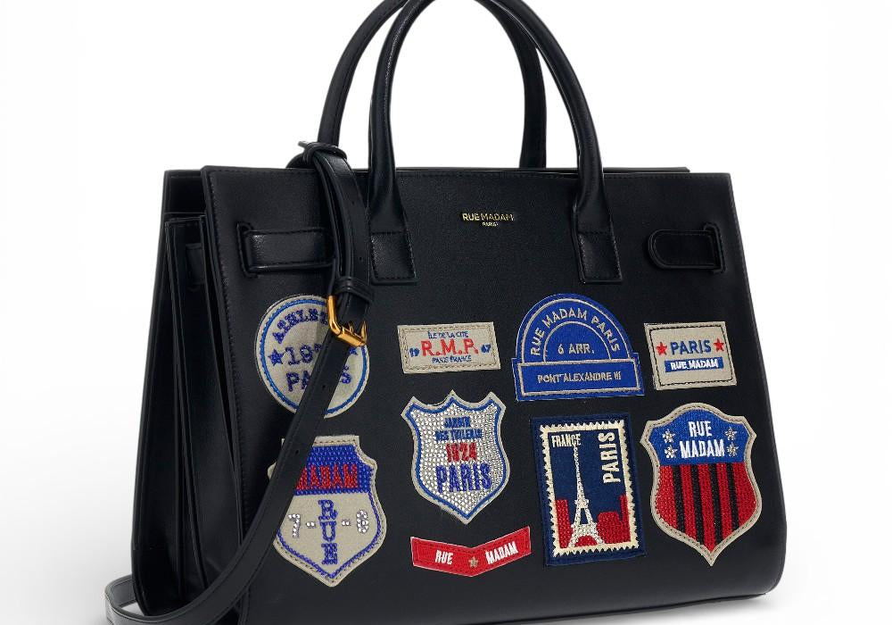 Shoppin St. Germain patch black Rue Madam 