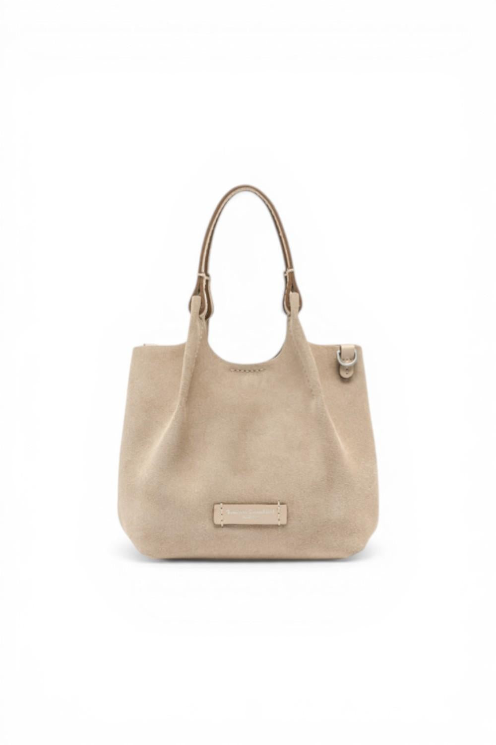 Borsa Dua piccola suede nude Gianni Chiarini 