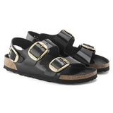 Sandalo Milano Big Buckle shine black Birkenstock 1024211 