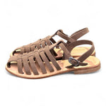 Sandalo gabbia in suede beige Stringart 
