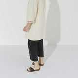 Ciabatta donna Madrid Big Buckle suede nero Birkenstock 