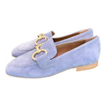 Mocassino suede cielo accessorio Francesco B. 