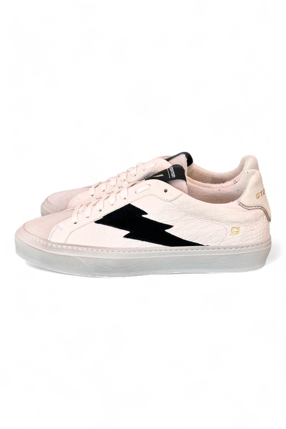 Sneaker uomo Stokton Blaze bianco ghiaccio nero 