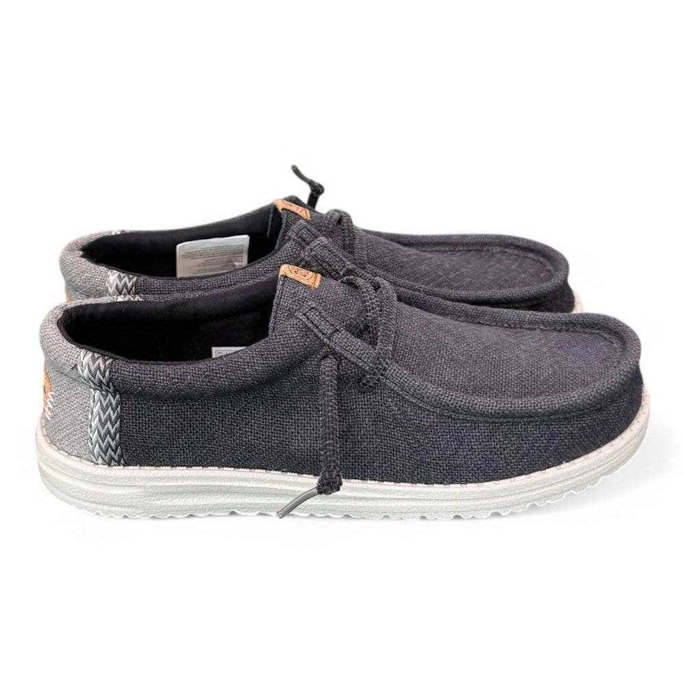Sneaker uomo wally Juta grey black Hey Dude<BR/> 