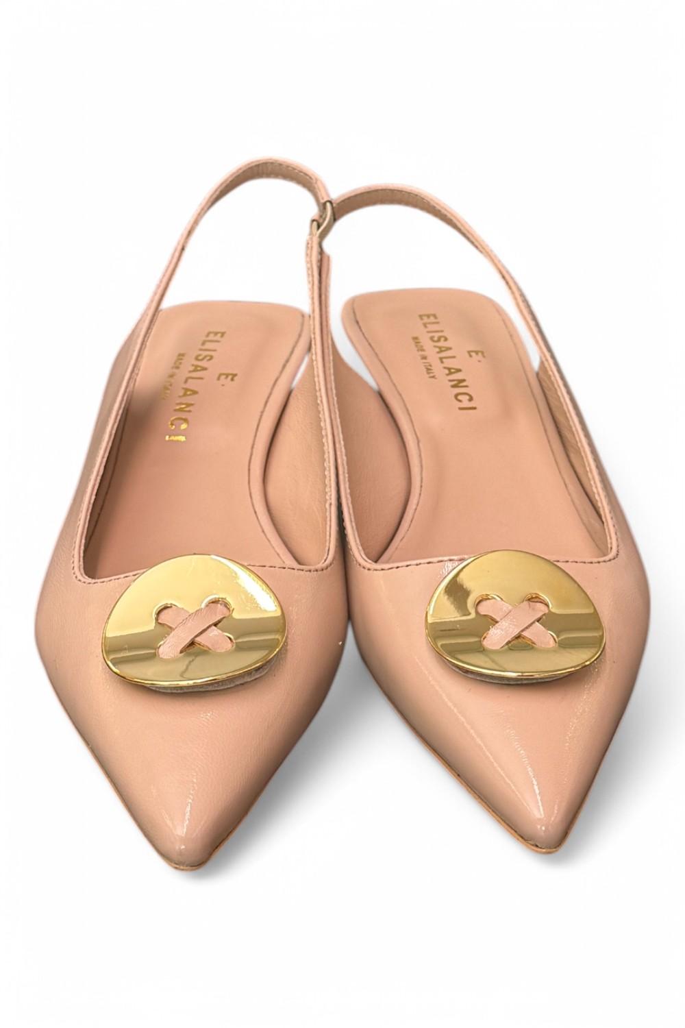 Slingback bottone nude Elisa Lanci 