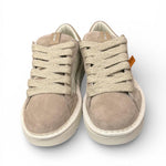 Allacciato uomo Panchic P01 pelle e camoscio bianco beige 
