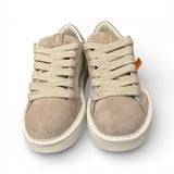 Allacciato uomo Panchic P01 pelle e camoscio bianco beige 