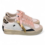 Sneaker donna  De Luxe bianca beige Crime London 