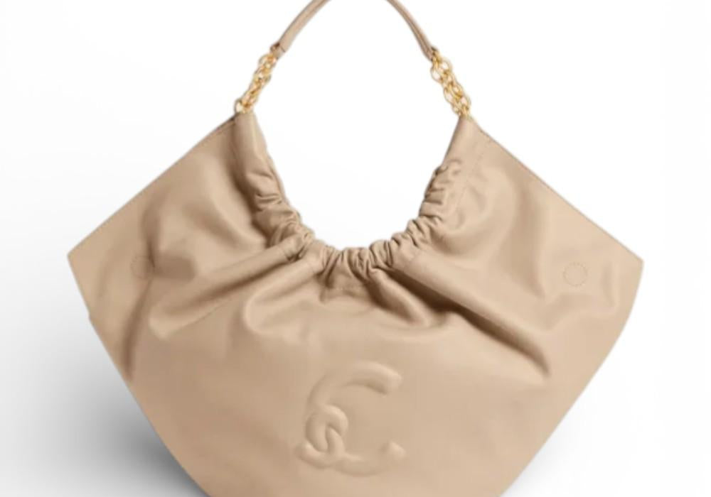Borsa Smash medium chain pelle sand Coccinelle 