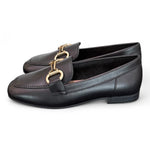 Mocassino accessorio pelle nera Francesco B.<BR/> 