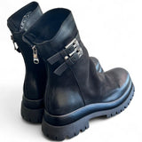 Stivaletto in nabuk ingrassato nero Metisse<BR/> 