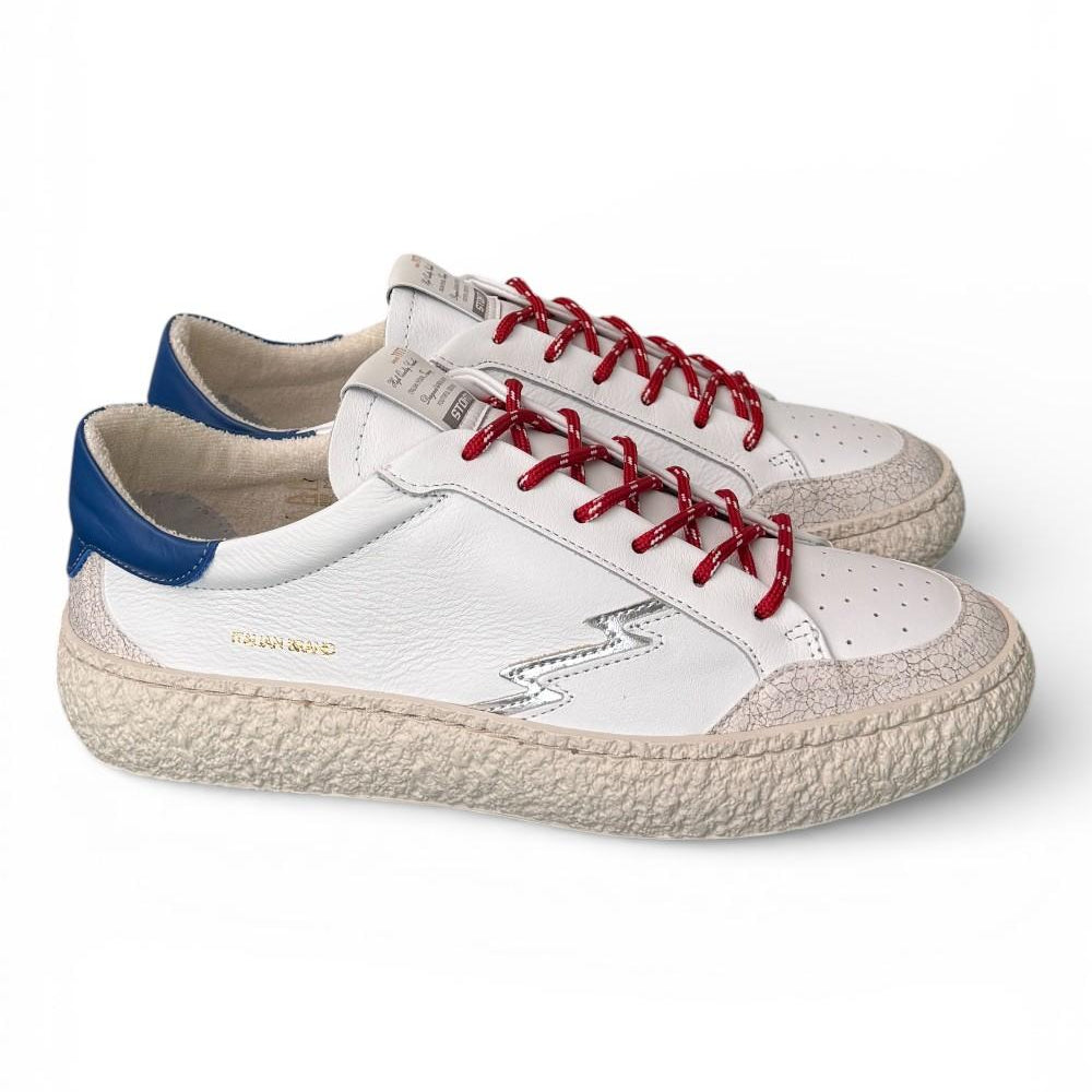 Sneaker uomo Voltio pelle bianca Stokton<BR/> 