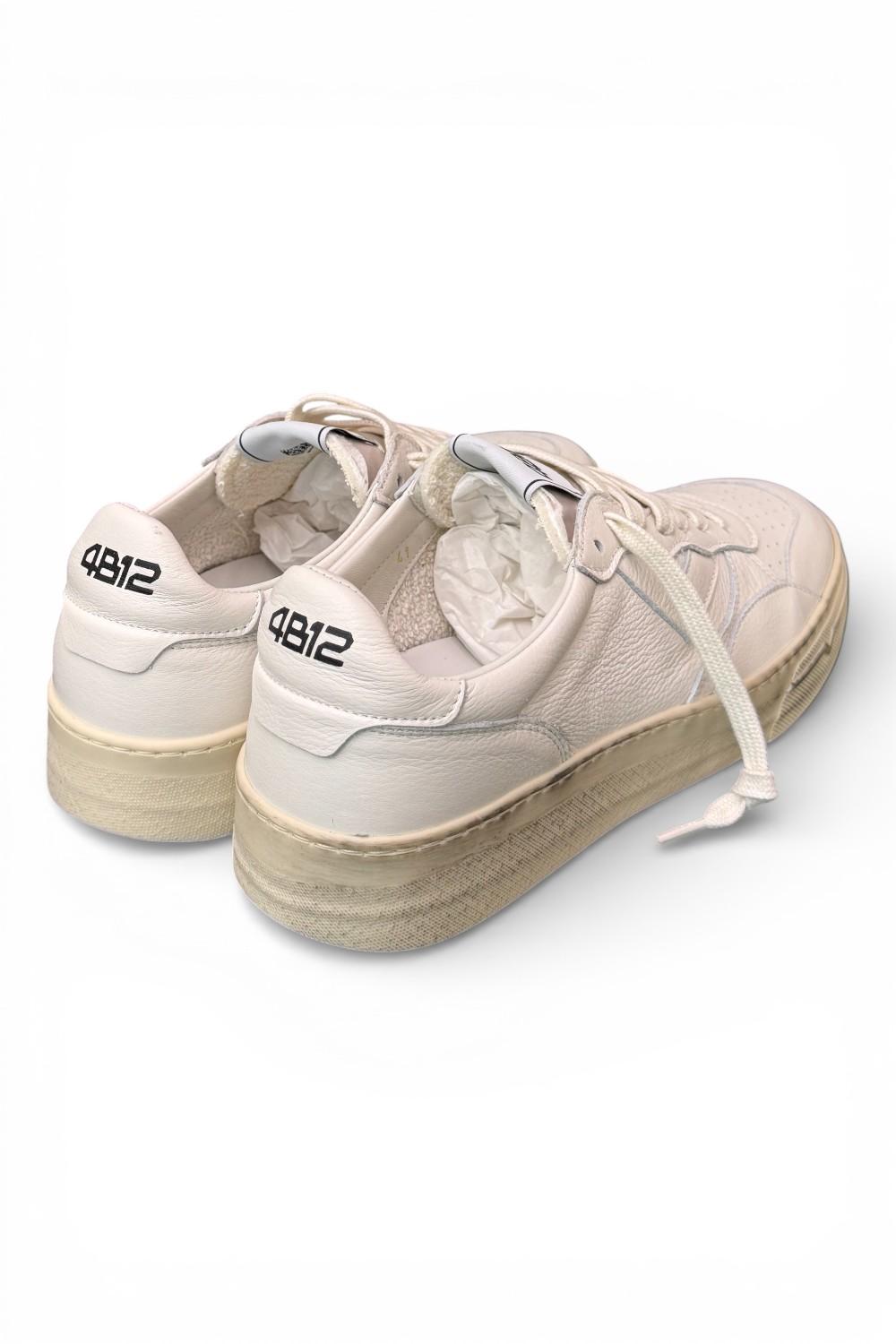 Sneaker uomo 4B12 Hyper U3000 bianca 