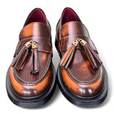 Mocassino mappi cuoio Lorenzo Mari<BR/> 
