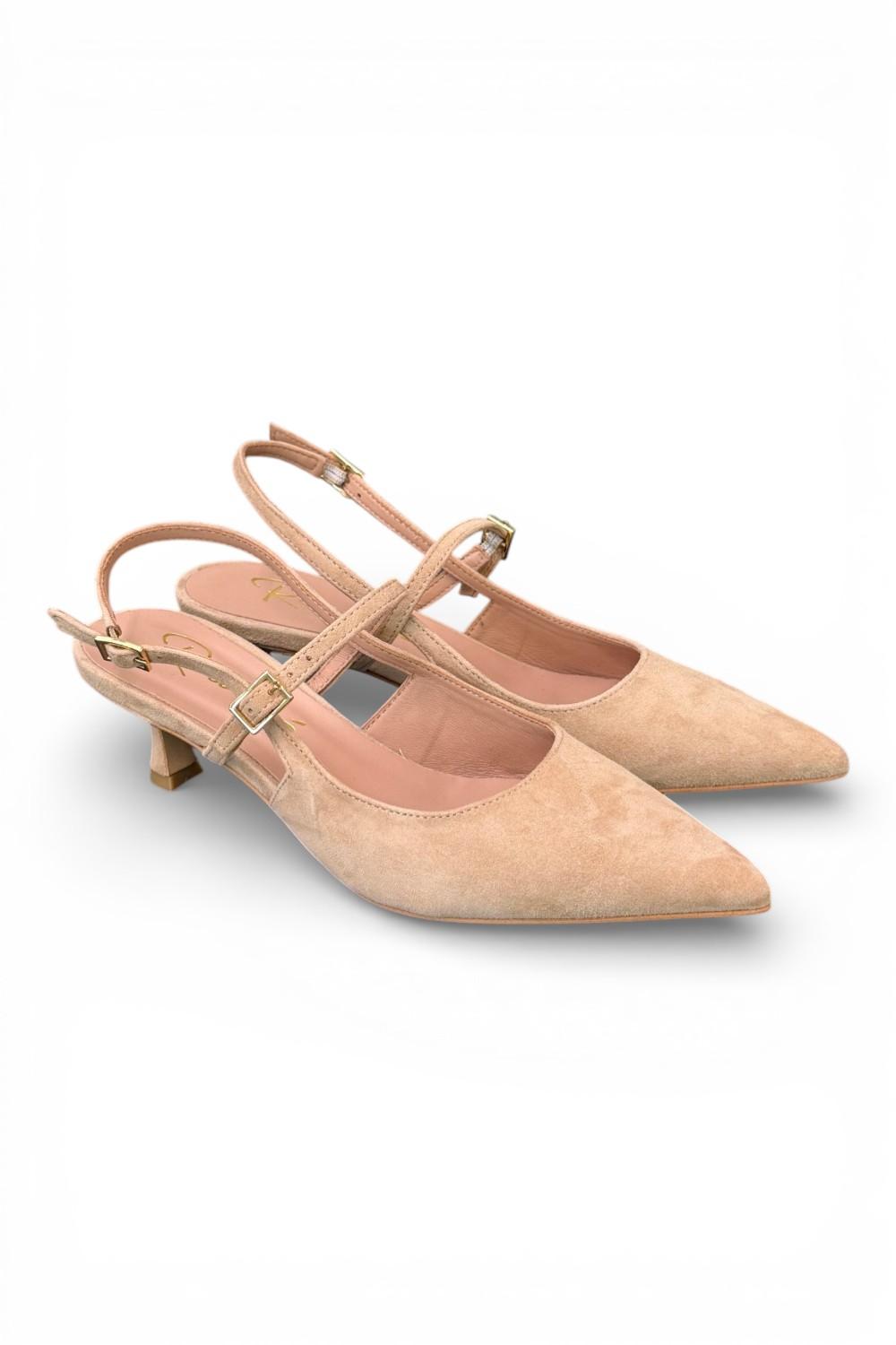 Slingback cintino suede beige Ranye 