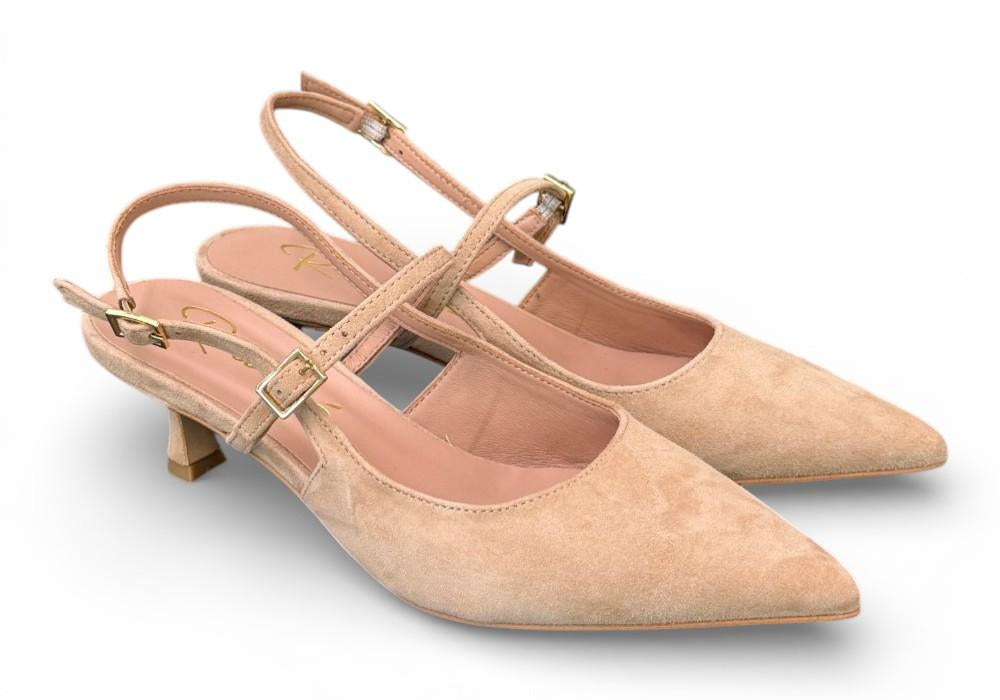 Slingback cintino suede beige Ranye 
