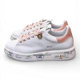 Sneaker donna Belle 8159 Premiata bianca rosa 