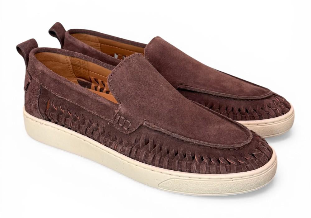 Mocassino cassetta suede intreccio moro Pawelks<BR/> <BR/> 