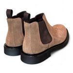 Stivaletto beatles suede tortora Dino Draghi<BR/> 