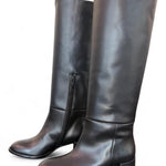 Stivale nappa nera T50 grosso Bianca Di<BR/> 