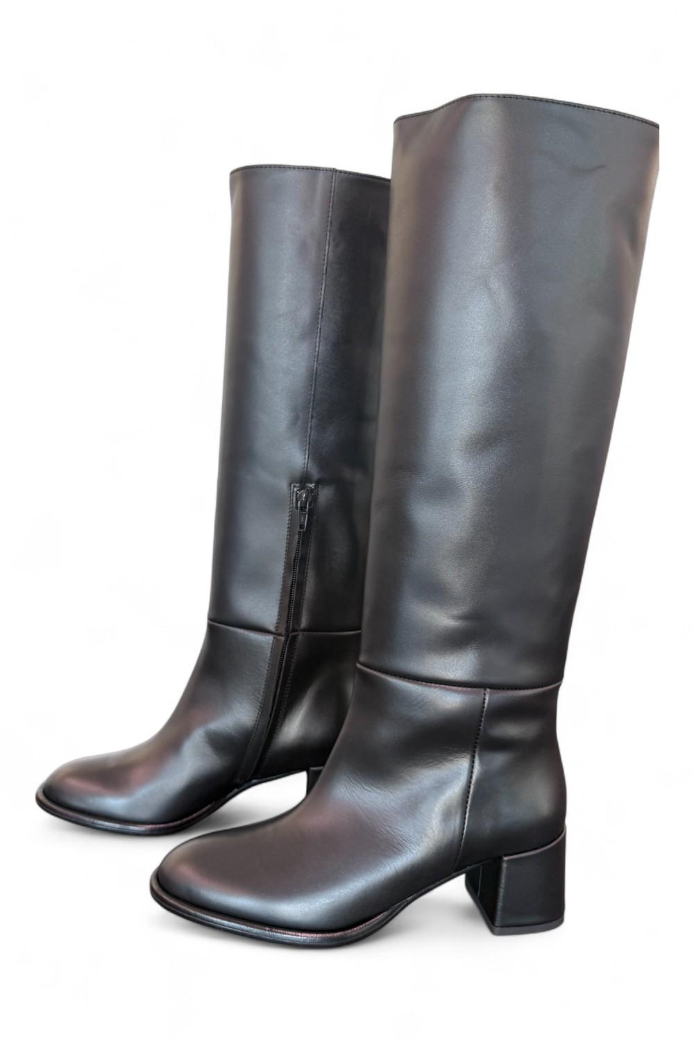 Stivale nappa nera T50 grosso Bianca Di<BR/> 