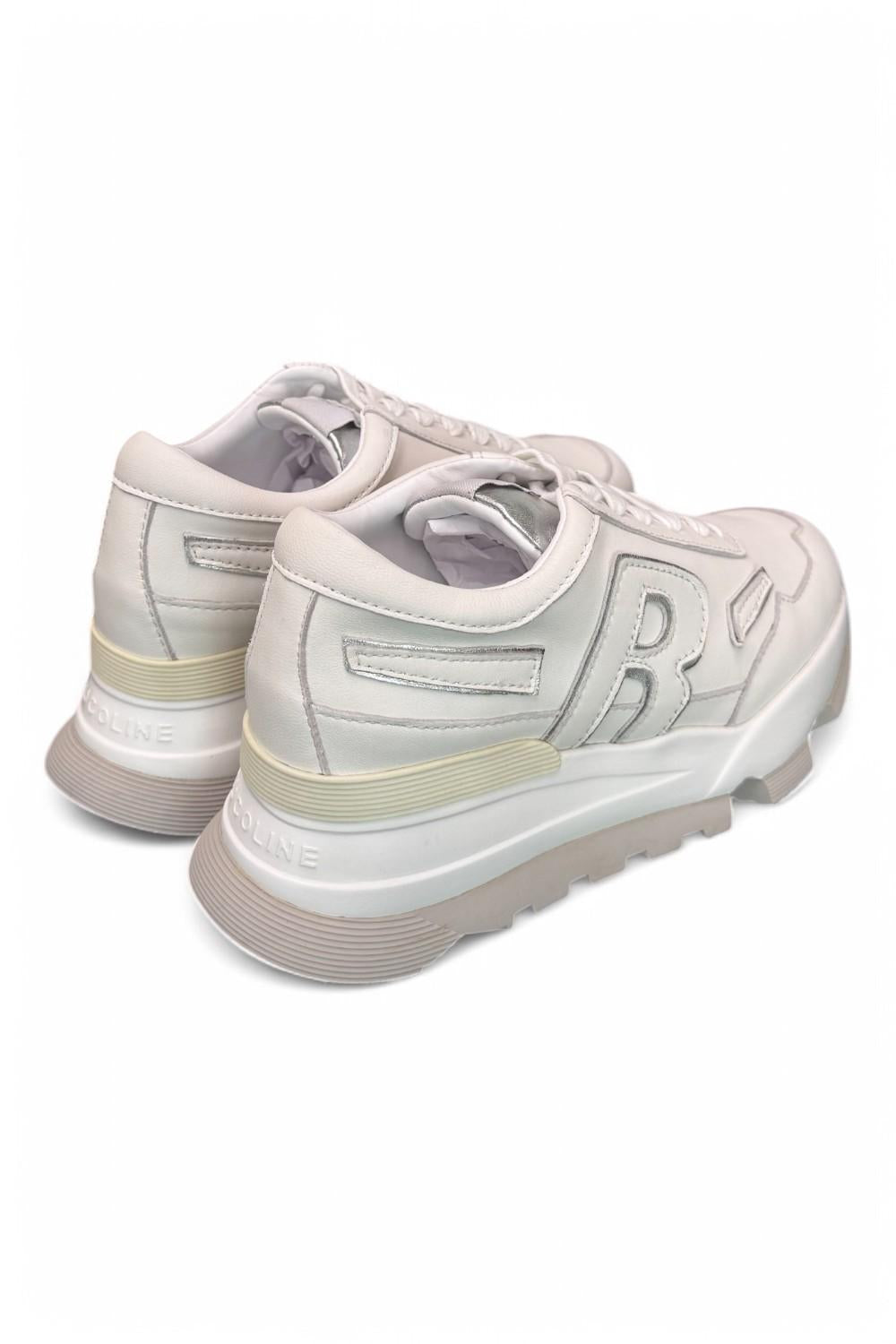 Sneaker donna Rucoline bianca argento 