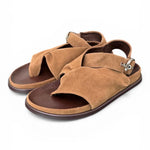 Sandalo infradito fascia suede sigaro Inuovo<BR/> 
