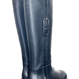 Stivale cavallerizzo nero con accessorio Cuir Noir 