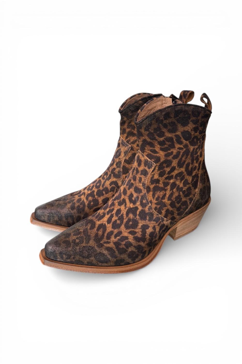 Stivaletto texano suede leo Metisse<BR/> 