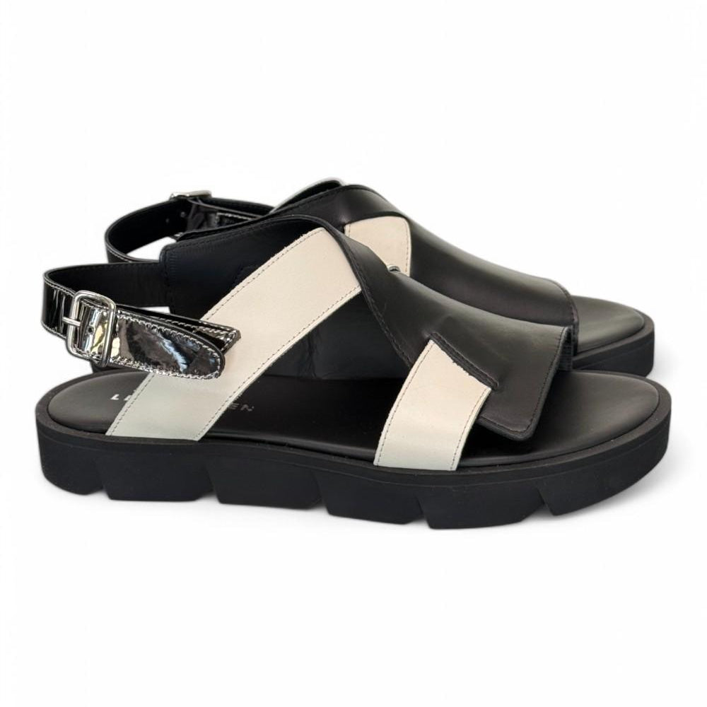 Sandalo asimmetrico nero Le Bohemien 