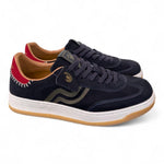 Sneaker uomo hi suede blu Primabase <BR/> 